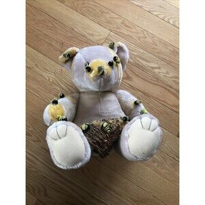 Bumble Bee Plush Bear with Honey 15" Tall 3 lb. Rare